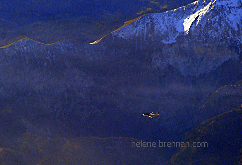 Passing Plane in The Alps 0418 Photo