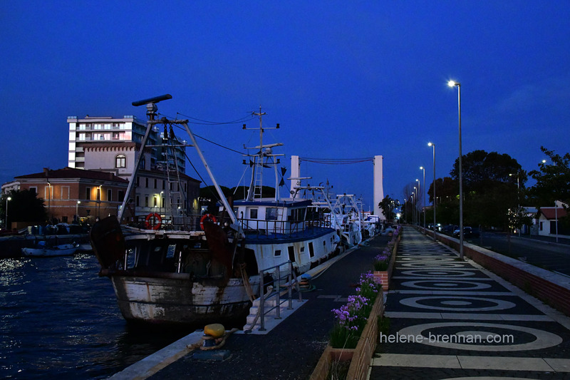 Fiumicino Port at night 0811 Photo