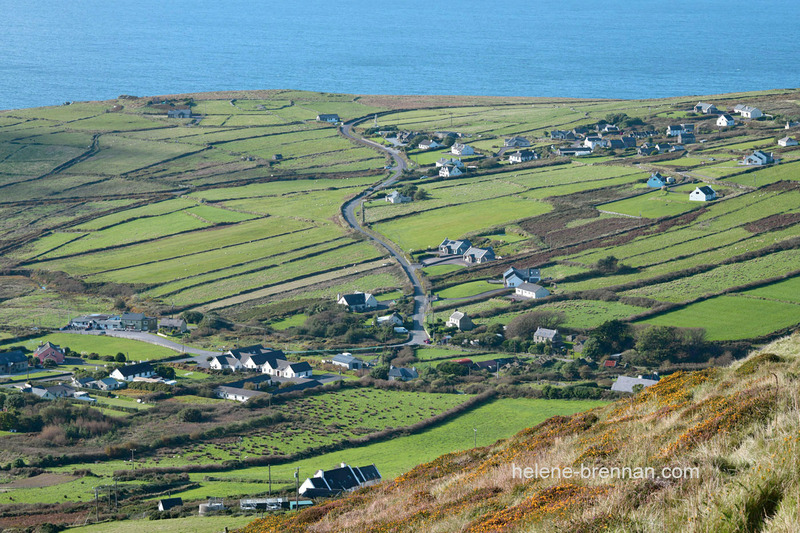 View of Dunquin from path up Mount Eagle 0899 Photo